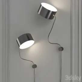 Post wall lamp